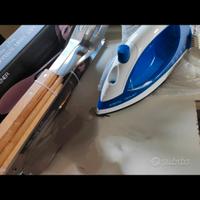 Spazzola lisciante e set pinze Barbecue