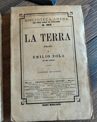 EMILIO ZOLA TRE VOLUMI TREVES 