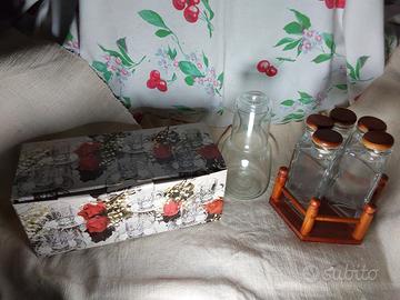 tazzine caffè, bottiglia notte,speziera,vintage  