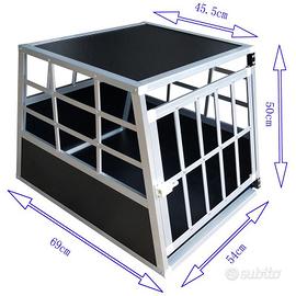 Trasportino rigido per cani box x bagagliaio auto