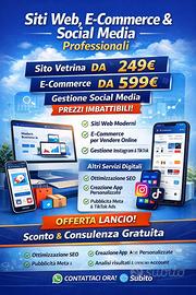 Creazione Siti Web, E-commerce e App su Misura