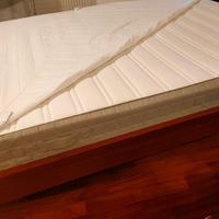 Letto legno massello 140x200 con rete e materasso