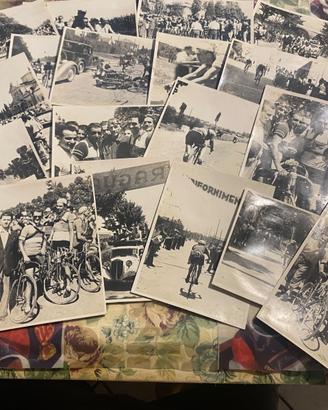 Lotto fotografie ciclismo anni 40 originali