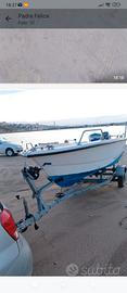 barca di 4,70 metri motore Yamaha 20 CV  carrello