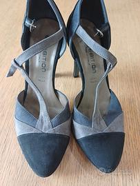Scarpa donna colore nero grigio chiaro e grigio sc