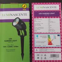 Coppia Faretti Led per illuminazione giardino