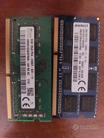 schede ram 8Gb pc portatile notebook