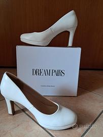 scarpe con tacco bianche