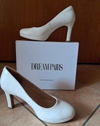 scarpe con tacco bianche