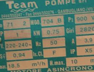 Motore pompa idromassaggio vasca/impianto casa