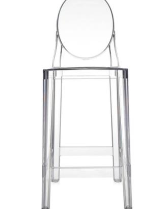 Sgabello Kartell One More schienale ovale