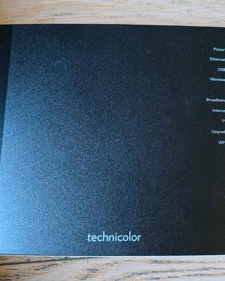 Modem DSL Router Technicolor con alimentatore