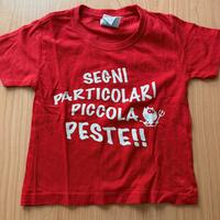 Maglietta rossa bimbo Piccola peste