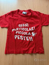 Maglietta rossa bimbo Piccola peste