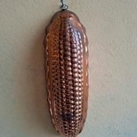 stampo in rame vintage forma pannocchia