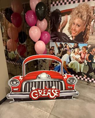 Macchinetta Photobooth a tema Grease  stile anni50