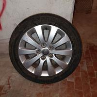 4 gomme comprese di cerchio opel