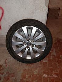 4 gomme comprese di cerchio opel