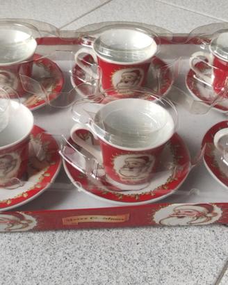 Servizio tazzine caffè natalizio