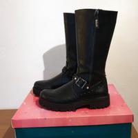 Stivali bambina by ASSO, nero, borchie,n.39