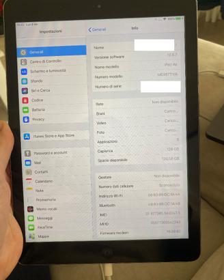iPad Air 1-128gb WiFi+cellular funzionante
