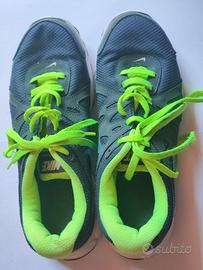 Nike scarpe da running uomo blu verde fluo tg 41