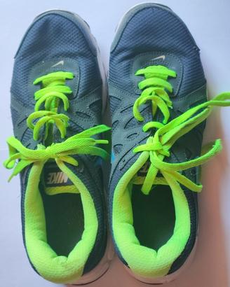 Nike scarpe da running uomo blu verde fluo tg 41