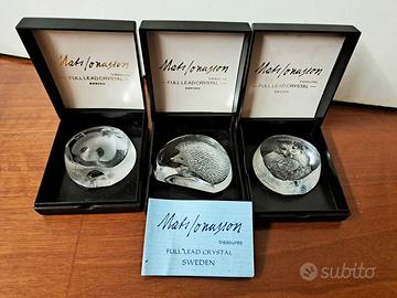 fermacarte in cristallo