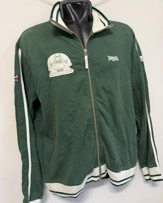 Lonsdale London felpa zip verde 50/54/70 XXL