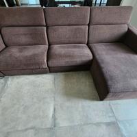 Divano Villani relax elet. e chaise longue mt.2,95