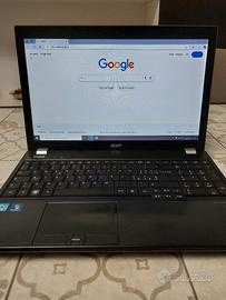 portatile acer travelmate 500gb hd 8gb ram 