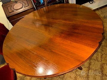 Tavolo legno massello con 6 sedie abbinate