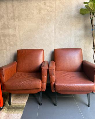 Coppia di poltrone stile industrial/vintage