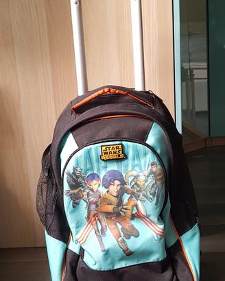 Zaino trolley Star Wars per scuola elementare 