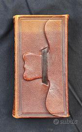 Antico libro religioso del 1881, copertina pelle