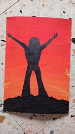 Tommy the Who tecnica mista su cartone 20x15