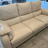 divano Natuzzi in vera pelle 3 posti