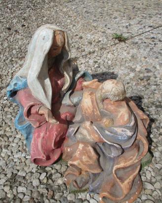 ARTE SACRA 700 napoletano ANTICA STATUA TERRACOTTA