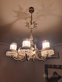 Lampadario Classico Vintage in Bronzo/O