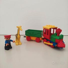 Vintage Lego Duplo Push Treno Zoo