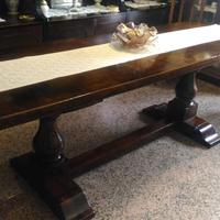 Tavolo Fratino del 600 e 6 sedie noce