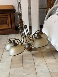 Lampadario sala arte povera