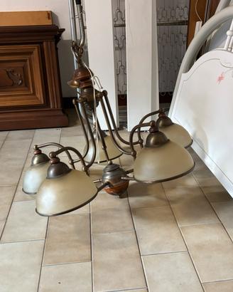 Lampadario sala arte povera