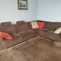 Divano busnelli angolare in alcantara