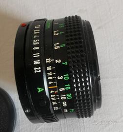 Canon FD 50 /1,8 (ghiera MAF bloccata)