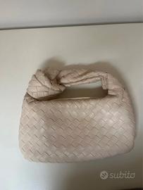 Borsa intrecciata beige
