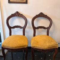 Coppia di sedie legno
