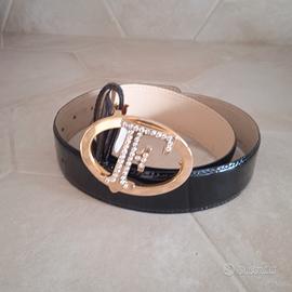 Cintura FERRE' nera lucida🎁