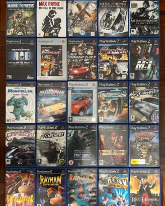 Lotto Giochi PS2 (Medal of Honor / NFS / Rayman)