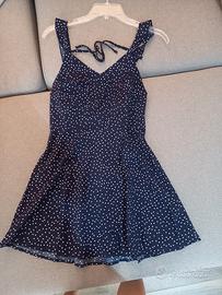 Vestitino blu navy e pois TG.S